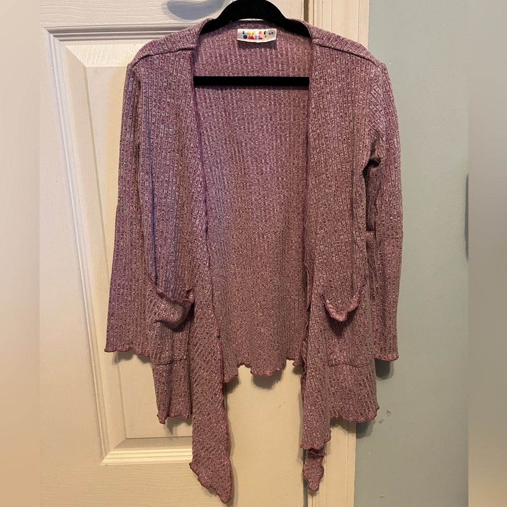 Little Girls Dot Dot Smile Cardigan with Pockets size 5/6